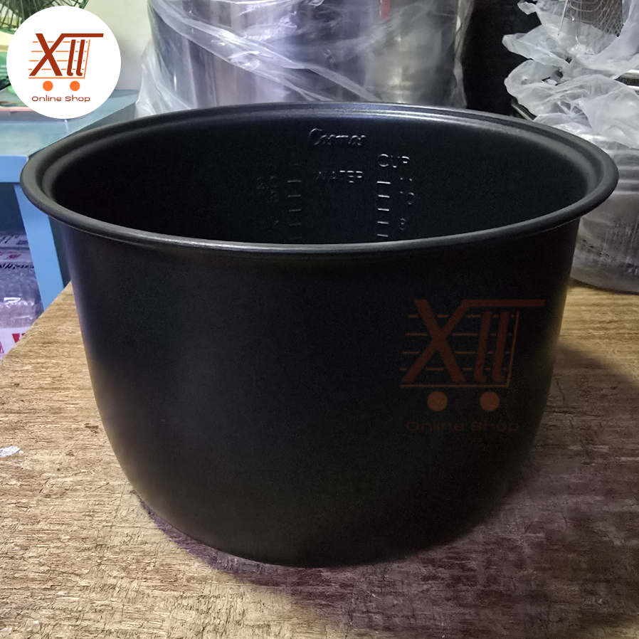 COSMOS 3232 INNERPOT RICE COOKER 2 LITER Spare Part Panci Dalam Inner Pot Teflon Hitam