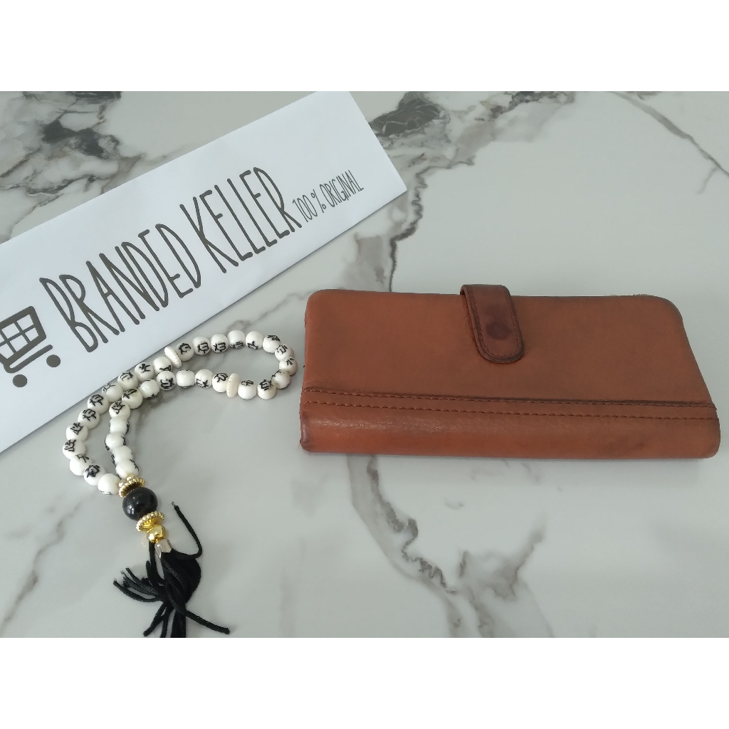 Dompet Fossil Wanita Preloved 100% Original Bahan kulit