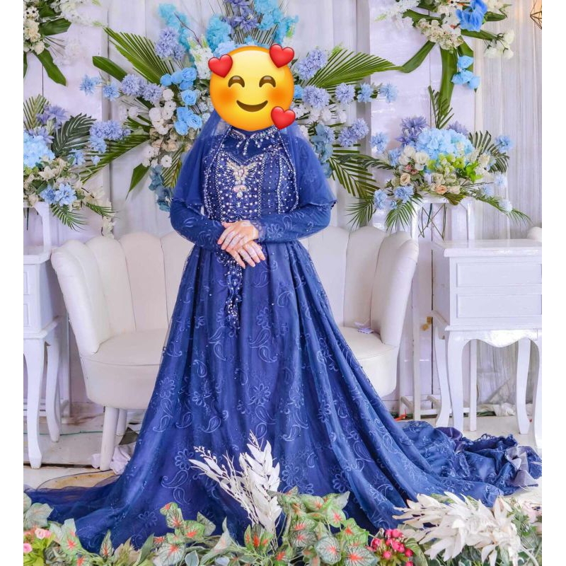 gaun pengantin bekas