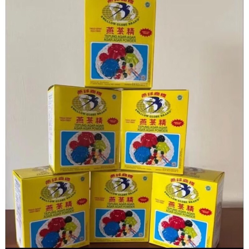 

AGAR AGAR SWALLOW GLOBE 1 BOX isi 12 sachet