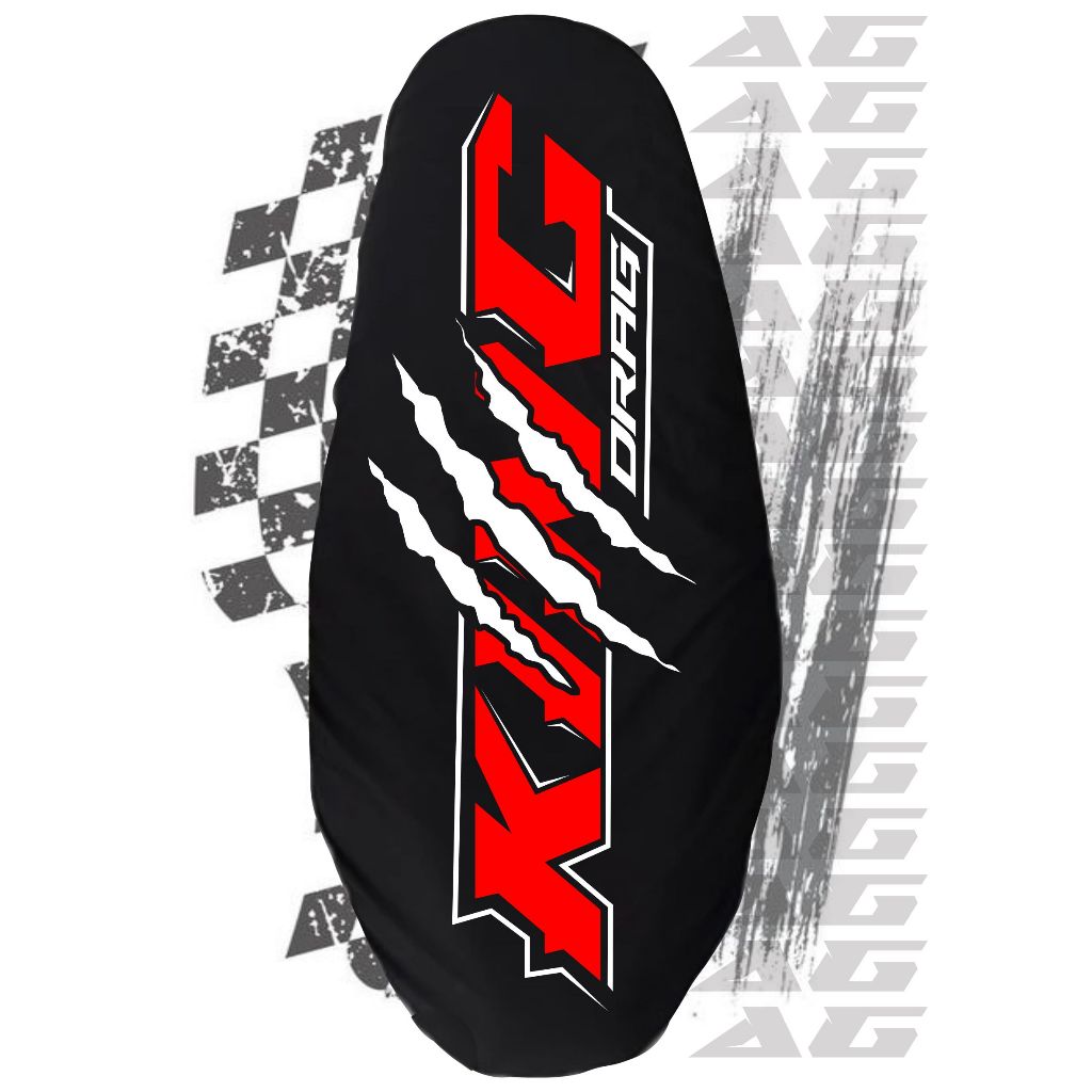 Cover Jok Motor Anti Air Sarung Jok Motor SARUNG JOK VARIASI KING DRAG SARUNG JOK MX MX KING  SUPRA 