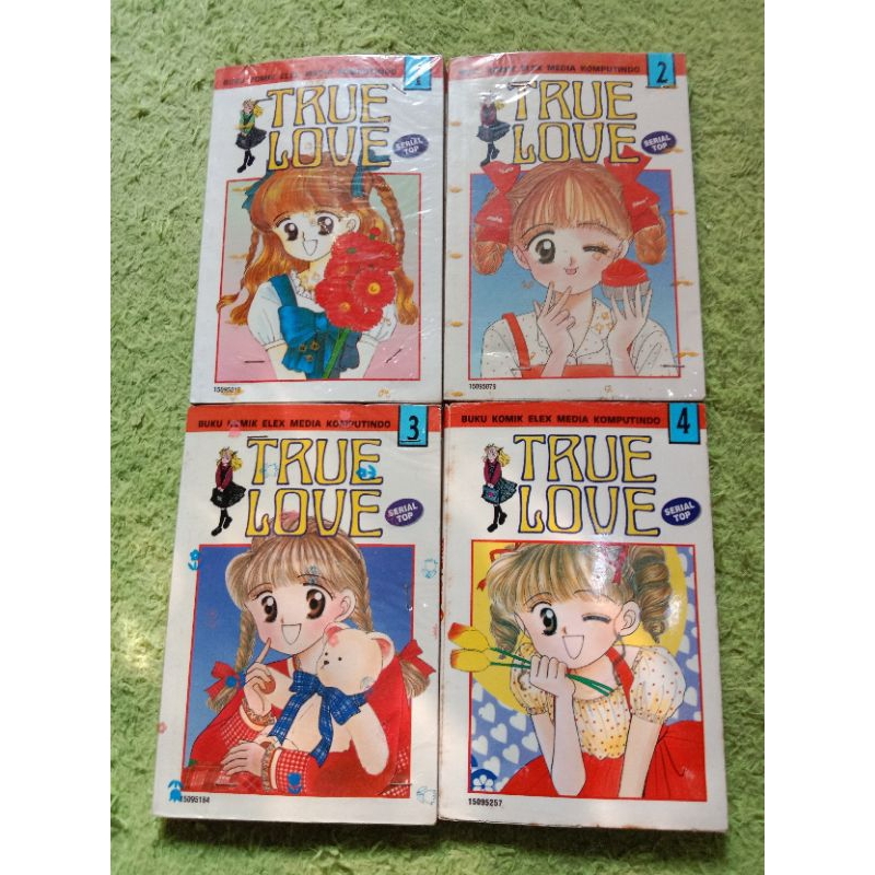 komik manga true love 1-4 tamat mulus sampul plastik