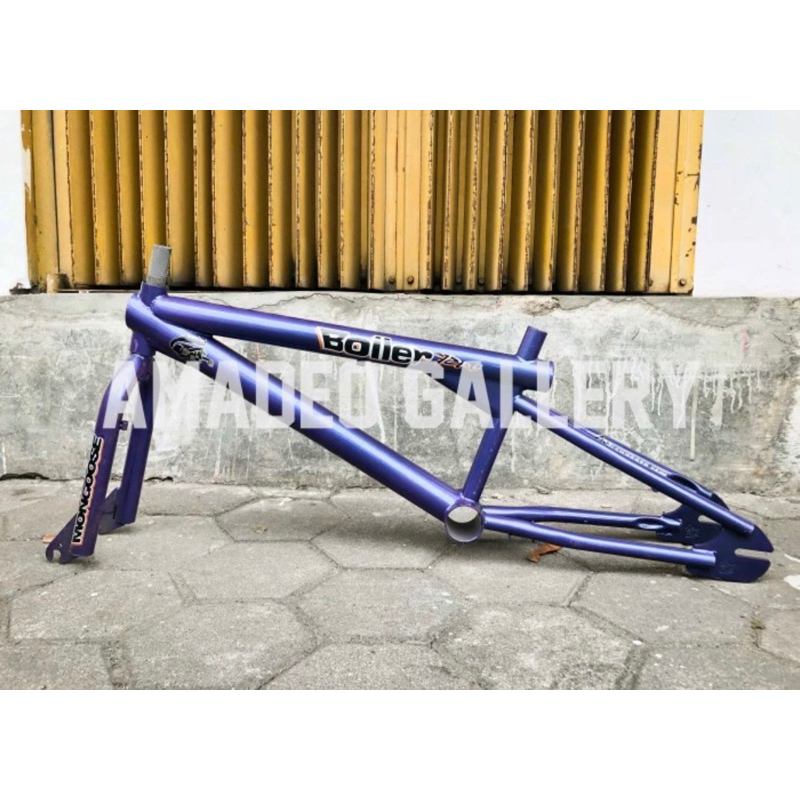 FRAME BMX ALLOY MONGOOSE CHROME ALUMINIUM NOS ORIGINAL RED GREEN