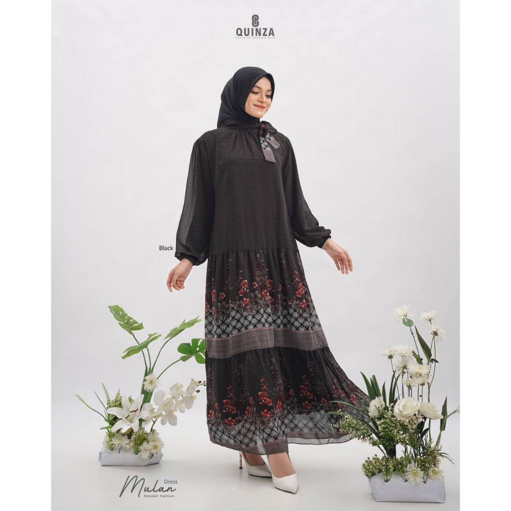 GAMIS PROMO // MULAN DRESS QUINZA TERBARU // QUINZA TERBARU // gamis terbaru // gamis kekinian // ga