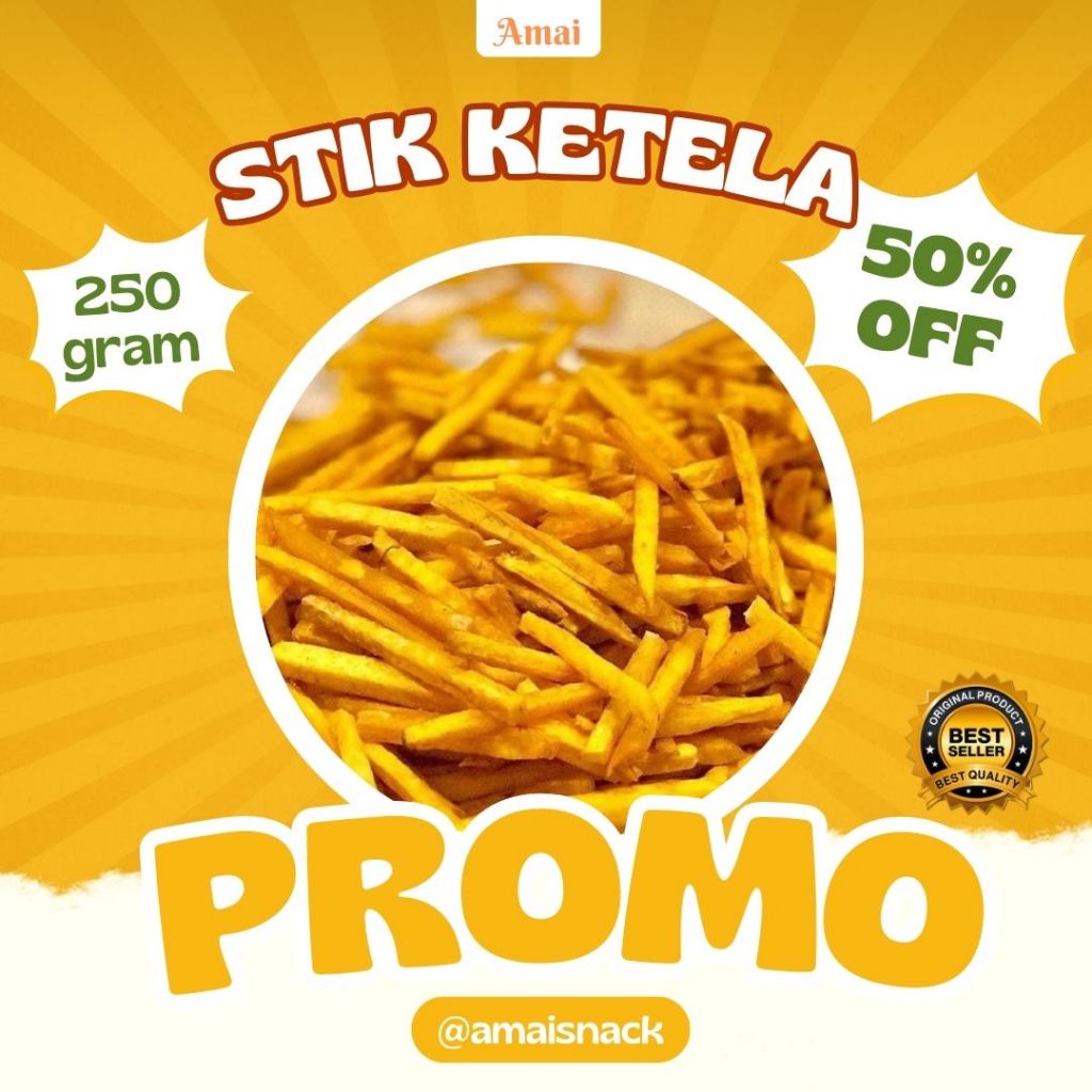 

SNACK MURAH PREMIUM - Stik Ubi Original 250 gram