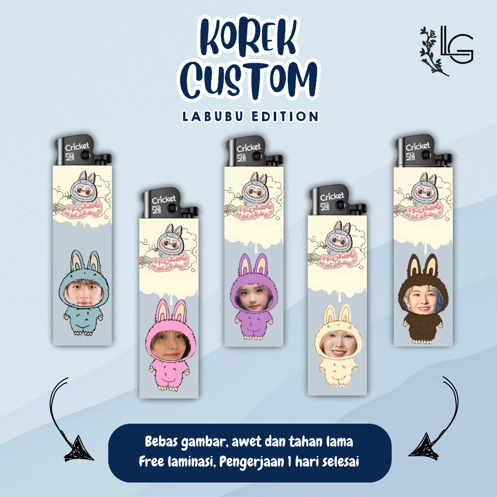 Korek Custom Labubu | CUSTOM GAMBAR BEBAS | Korek Api Custom | Korek api unik | Korek hadiah pacar |