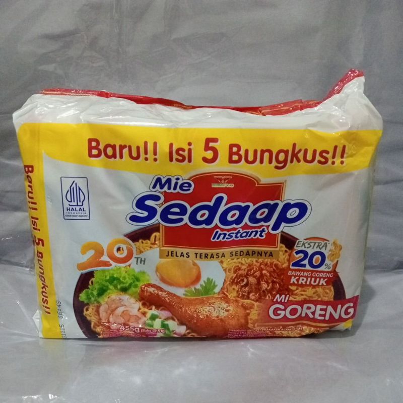 

Mie Sedap Instant Mi Goreng Isi 5