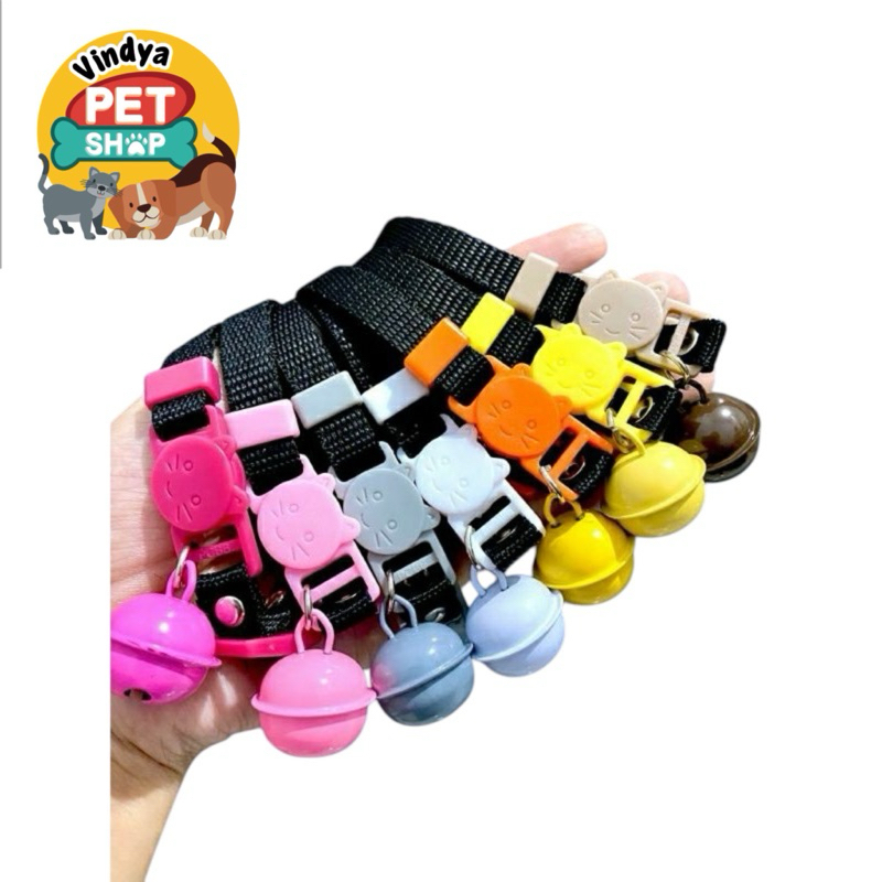 Kalung Kucing Lonceng Besar + Logi Kucing