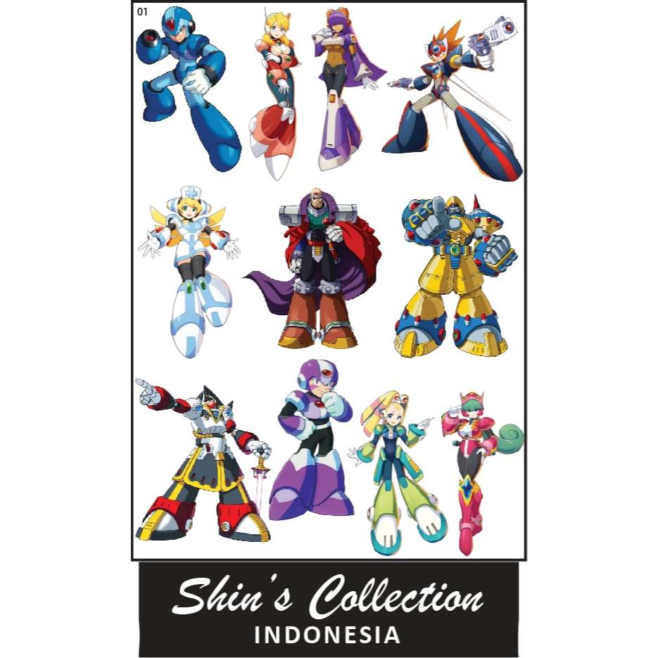 

Sticker stiker Megaman X 1 pc