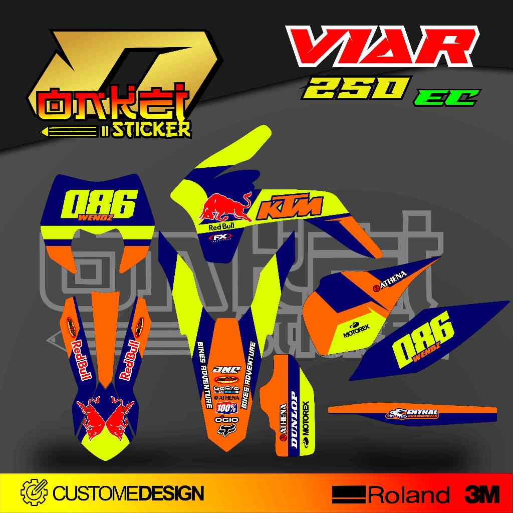 DECAL STICKER VIAR 250 EC VE1