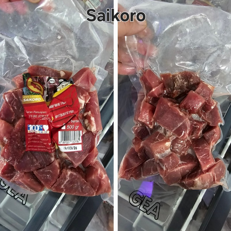 

Saikoro Organic Beef - Daging sapi kotak - Daging Sapi Organik 500gr