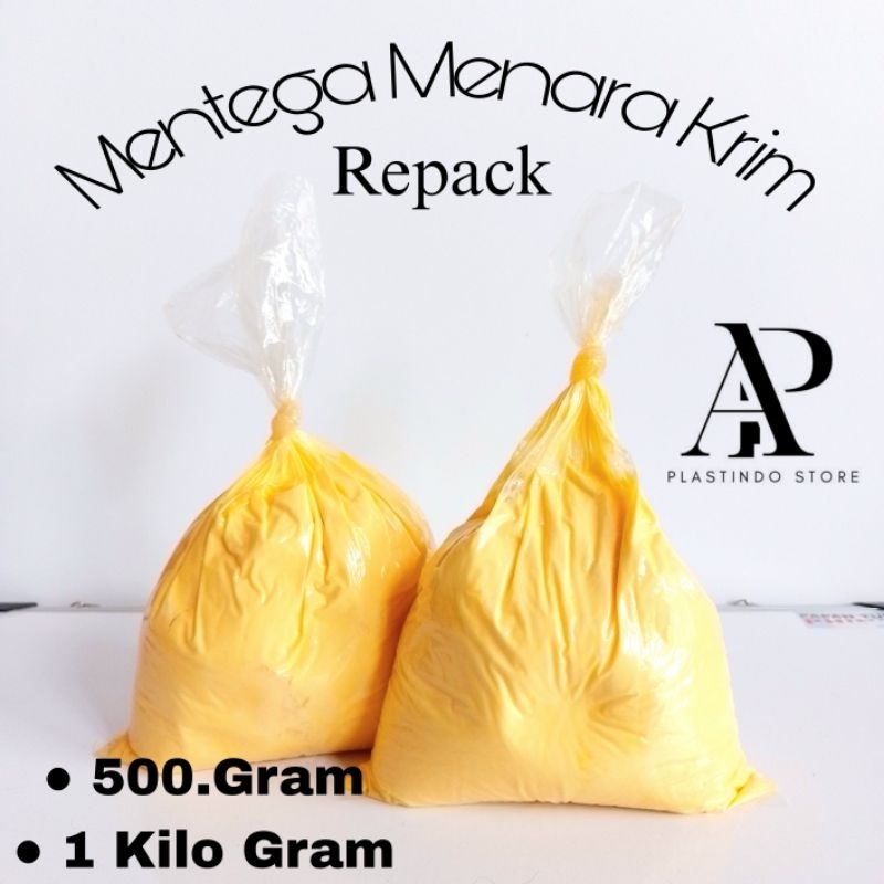 

Mentega Menara Krim Repack | 1kg | 500gr | [ Original ]
