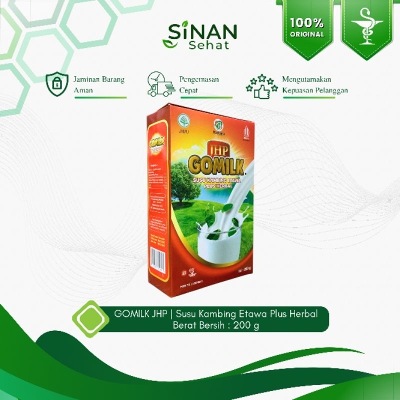 

Apotek Sinan Sehat | Gomilk Original 200 gr | Susu Kambing Etawa plus Herbal Daun Kelor | JHP Gomilk