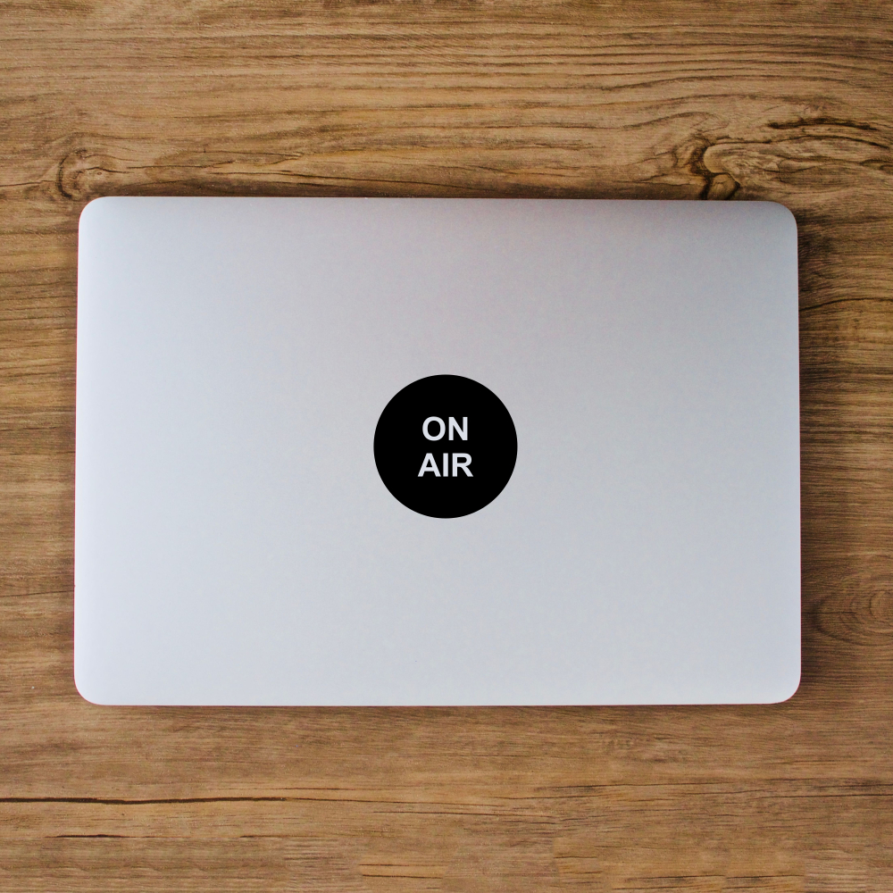 Stiker On Air Penutup Logo Apple - Laptop Macbook Sticker