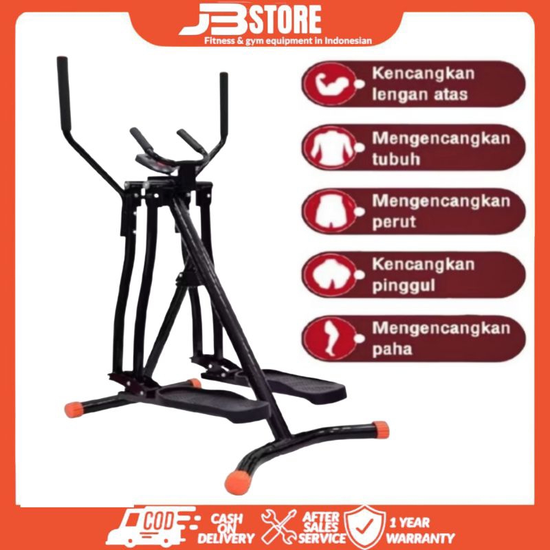 Alat olaraga Airwalker Alat fitnes gym Pembakar lemak Alat fitnes Rumahan