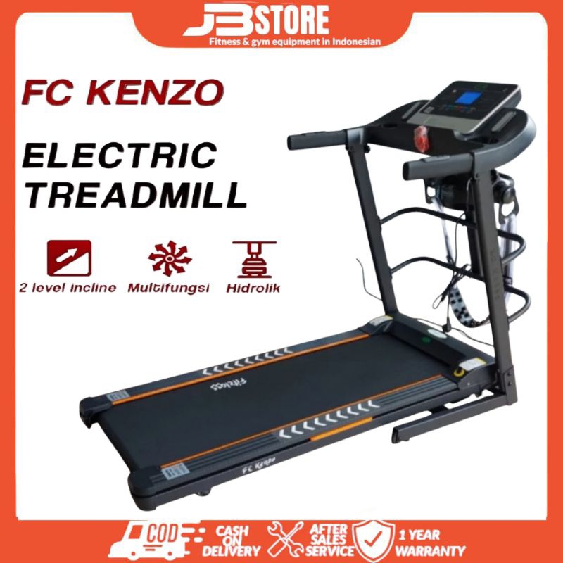 Fitclass-Alat fitness Treadmil elektrik Fc-Kenzo(Original) Alat olahraga Lari ditempat Tridmill