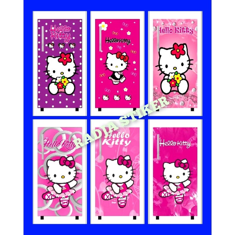 STIKER KULKAS 1 PINTU MOTIF KARAKTER