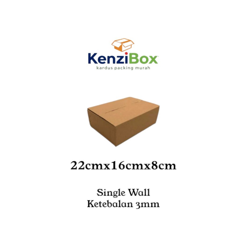 

kardus/karton/box UK. 22x16x8 cm single wall