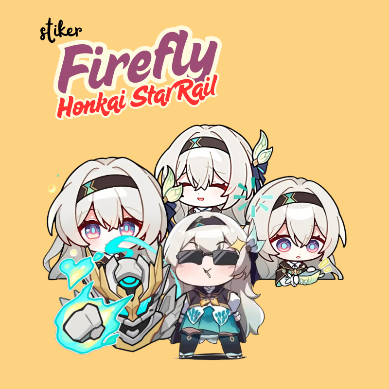 STICKER FIREFLY HONKAI STAR RAIL | STIKER FIREFLY HSR VINYL GLOSSY ANTI AIR