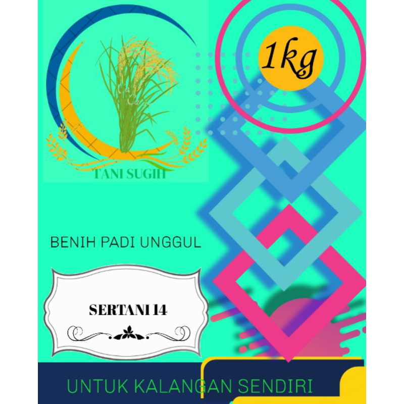 benih padi sertani 14 kemasan 1kg