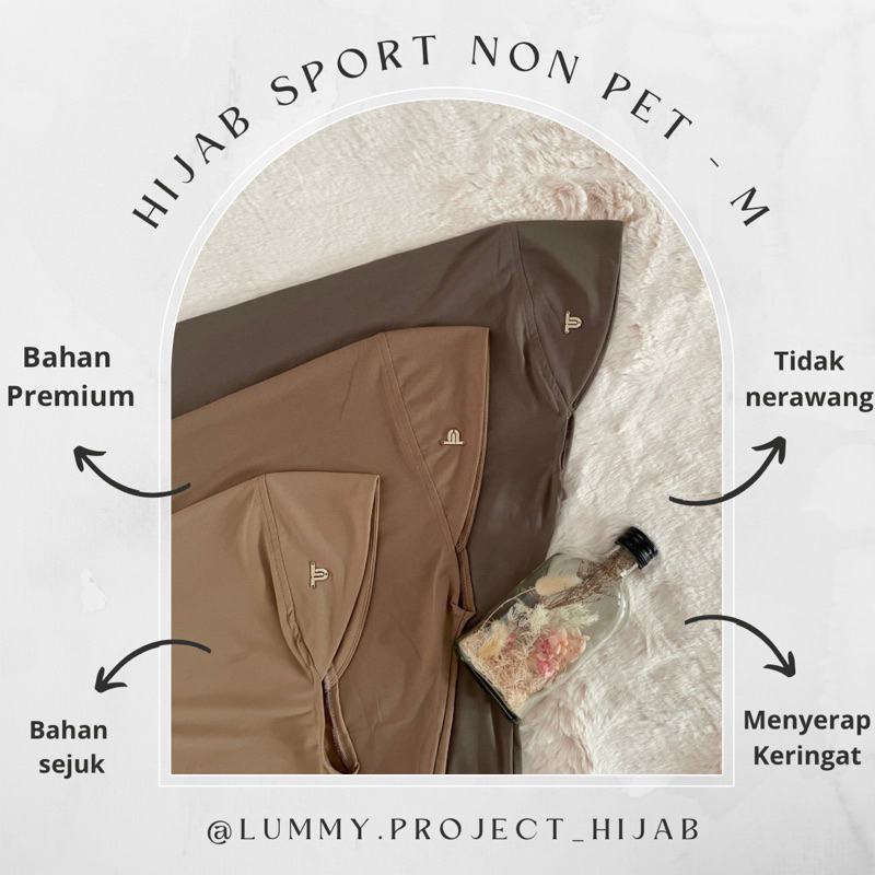 Hijab Sport Non Pet | Hijab Instan | Hijab Sport | Hijab Daily