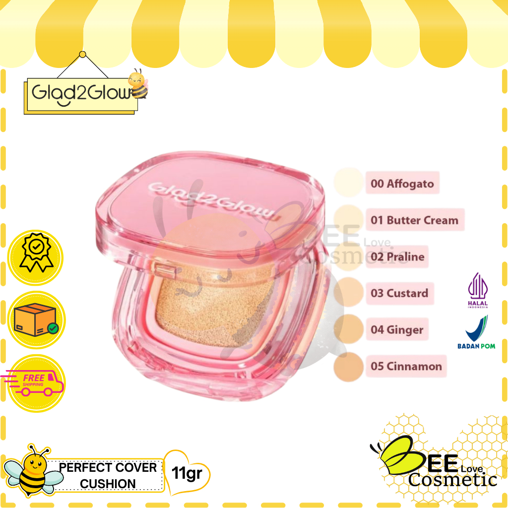 Glad2Glow Perfect Cover Cushion I Glad2glow Perfect Cover Cushion I Bedak Glad2Glow