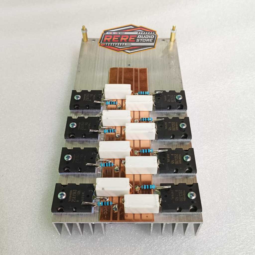 Final Transistor Original Toshiba Ori lot 524 4set + Heatsink tebal 2mm