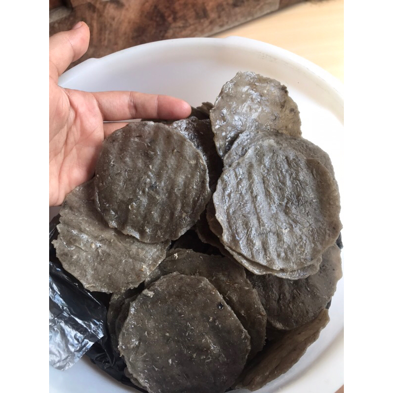 

kemplang selep mentah bisa digoreng dipanggang