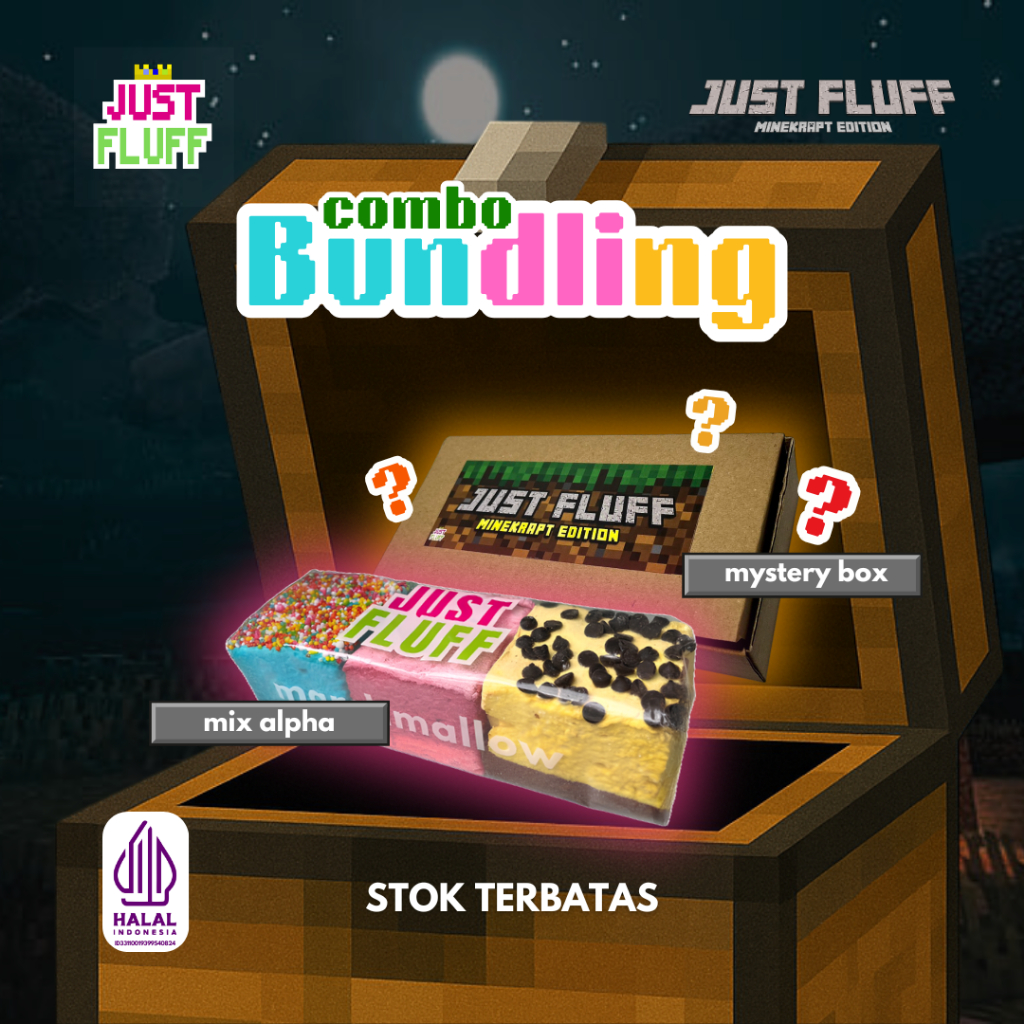 

Justfluff marshmallow Minekrapt Series Mystery Box + Mix Reguler [PROMO] [Halal]