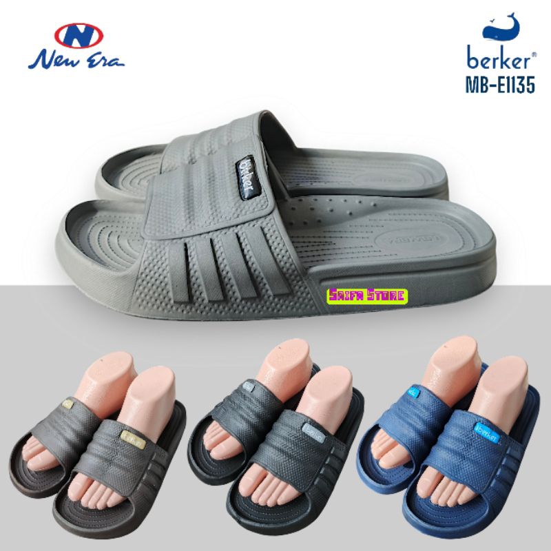Sandal Selop Pria New Era Berker MB-E 1135 Original Sandal Karet Ringan Empuk Kuat