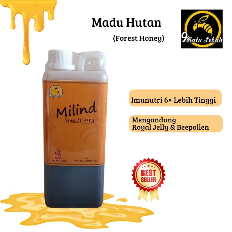 

Madu Hutan |Forest Honey |Imunutri 6x lebih tinggi |100% madu hutan 1kg