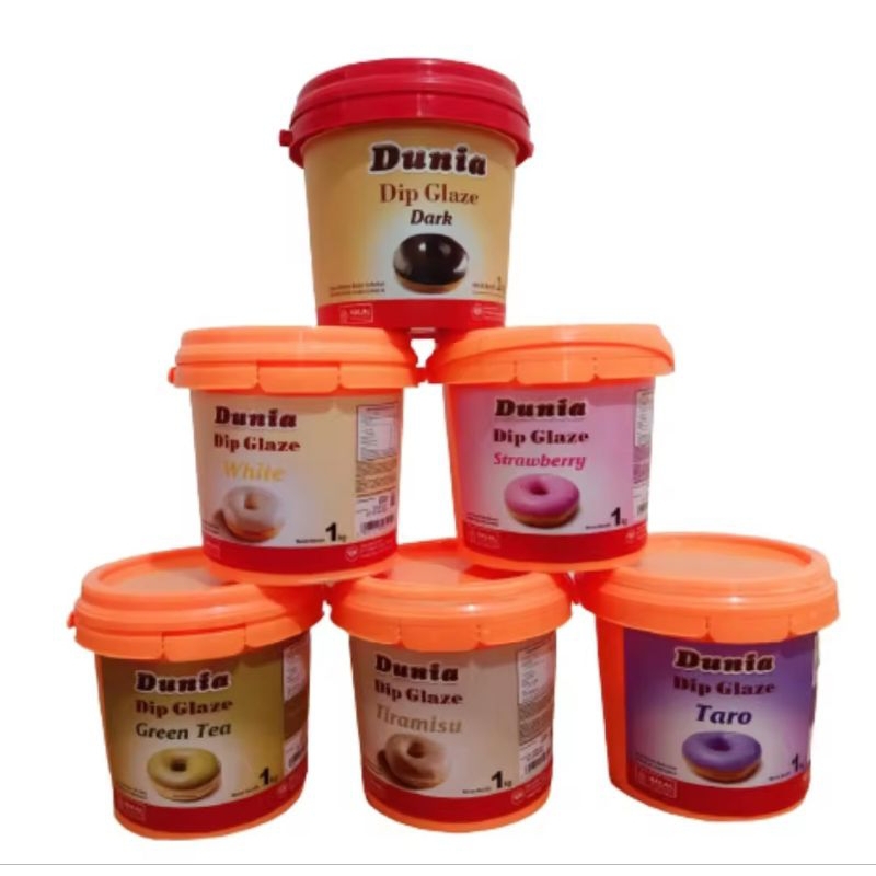 

Dunia Dip Glaze All Variant 1 Kg / Selai Dunia / Selai Donat