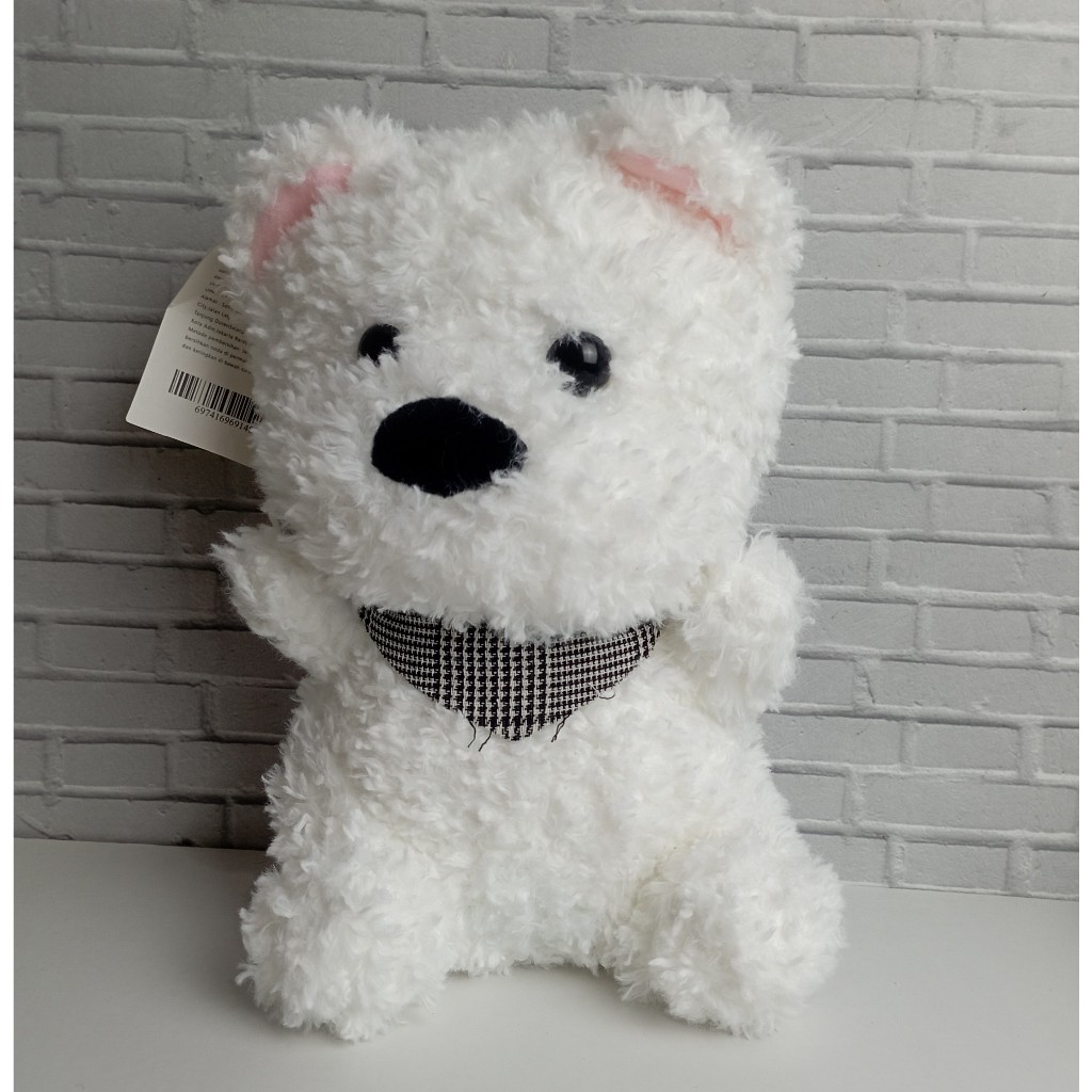 Boneka Doggy Lucu Putih