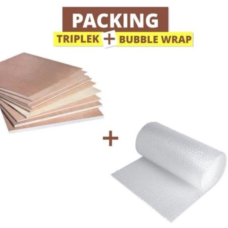 

packing tambahan triplek+bubblewrap