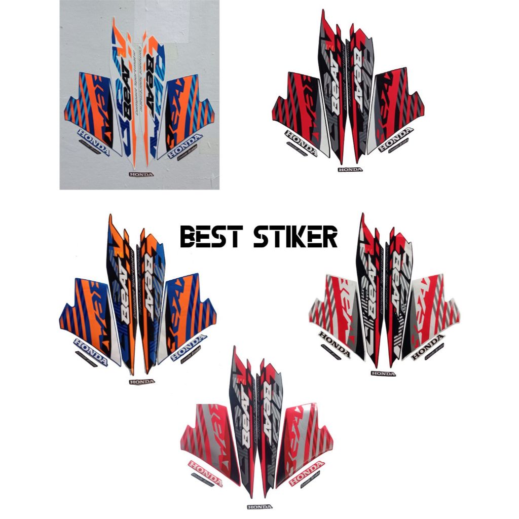 STIKER STRIPING HONDA BEAT NEW 2021 FULL STIKER LIS BODY MOTOR BEAT NEW 2021 STANDAR BERKUALITAS