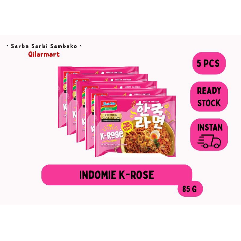 

INDOMIE K-ROSE PREMIUM COLLECTION KOREAN MI INSTAN GORENG 85G-5 PCS