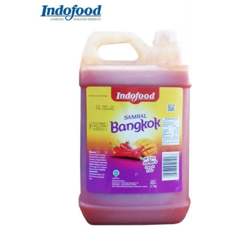 

Indofood Sambal Bangkok Sweet Sour 5,5 KG – Saus Asam Manis Thailand Jumbo untuk HoReCa