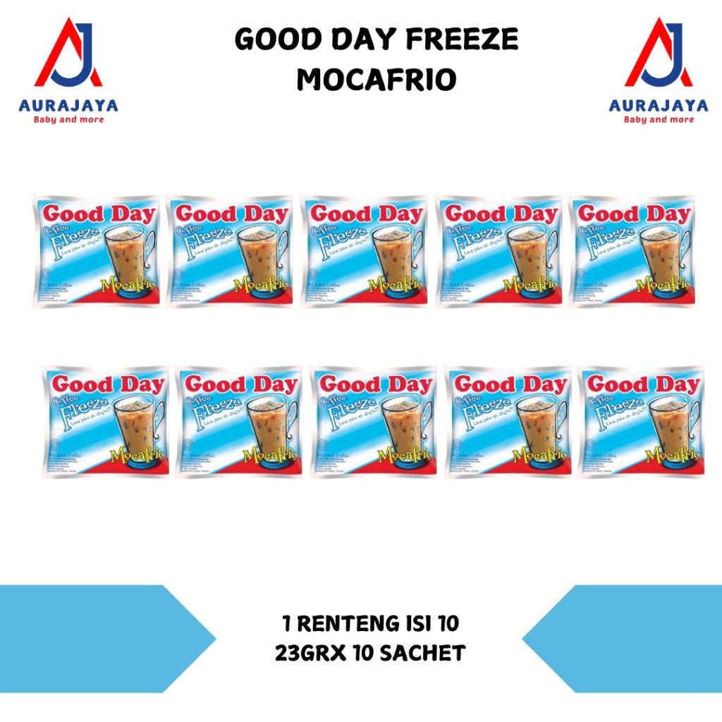 

GOOD DAY FREEZE MOCCAFRIO 1 RENTENG 10 SACHET