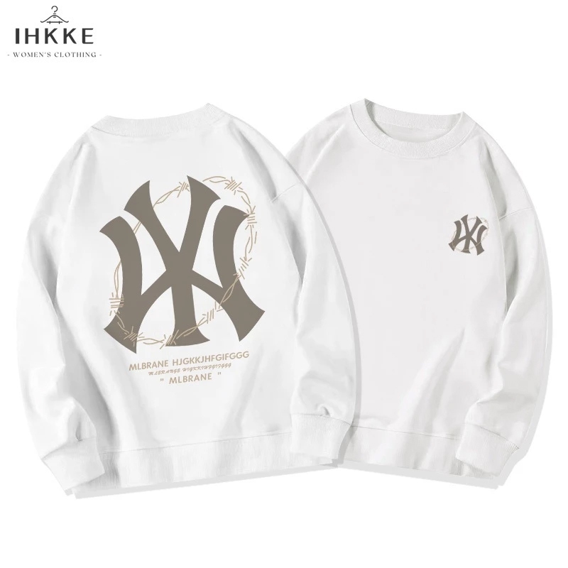 IHKKE Sweater Oversize Wanita Lengan Panjang Korean Style YN Fashion Letters/ Cewek Aesthetic Sweate