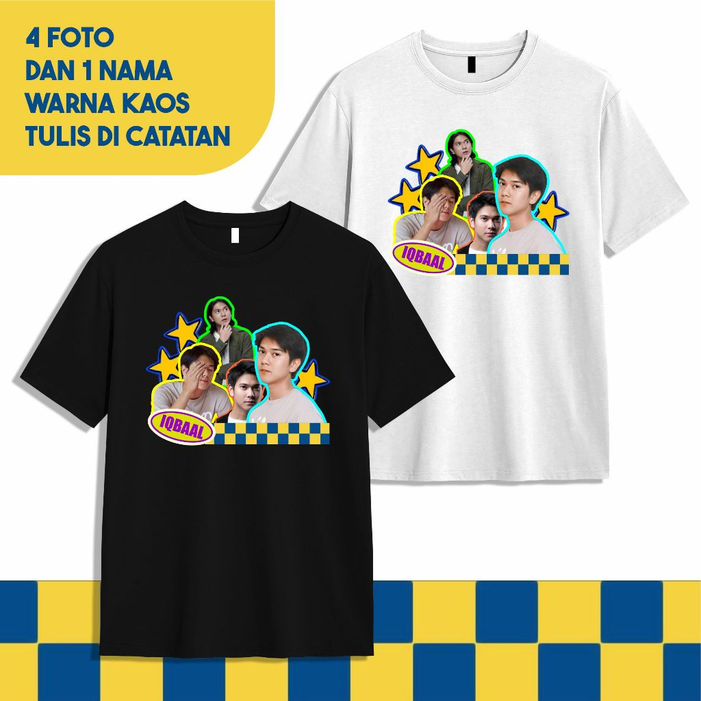 CUSTOM KAOS FOTO SCRIBBLE / CUSTOM FOTO BUCIN / CUSTOM FOTO IDOL