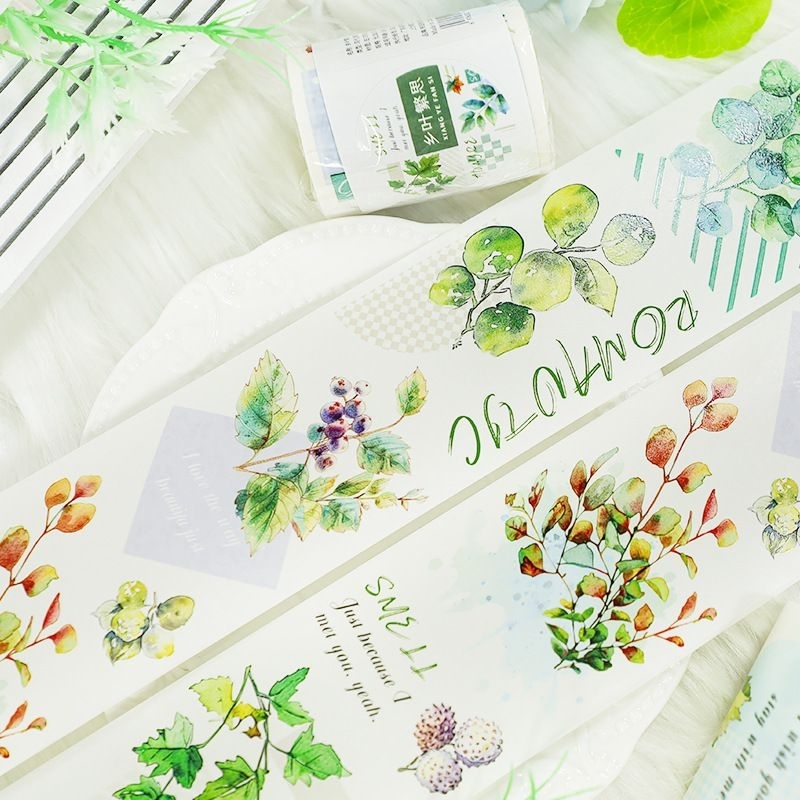 

(Crafty And Stuff) Stiker Roll PET Vintage Gaya Eropa Stiker Jurnal Stiker Bookscrapping Anti Air