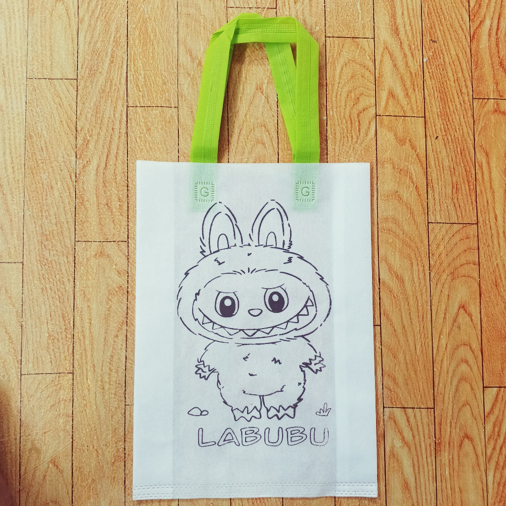 

(PCS) Tas Mewarnai Spunbond Uk 30x40x8 Karakter Pilihan Melukis Anak Anak