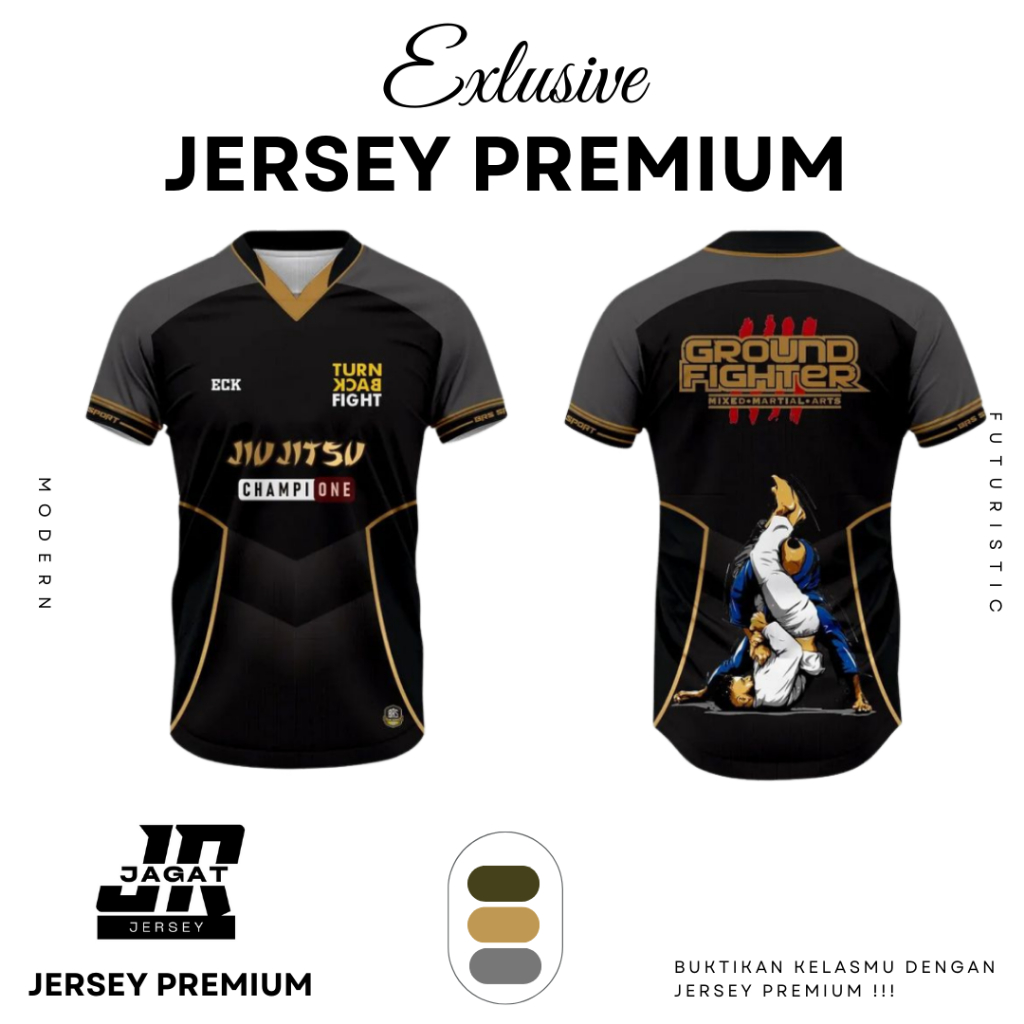 KAOS JERSEY JUJITSU DRYFIT MILANO BAHAN PREMIUM FREE CUSTOM