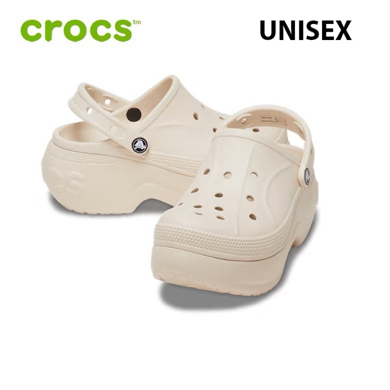 Terbaru sandal crocs Bella tinggi 8CM free jibitz premium viral kekinian