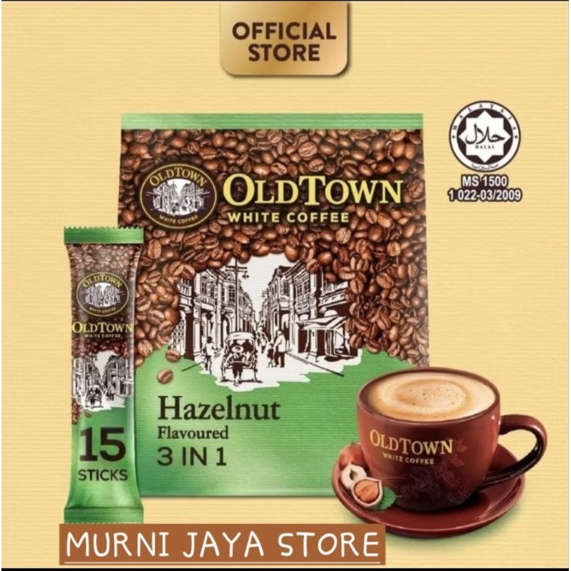 

OLDTOWN WHITE COFFEE HAZELNUT 3IN1, 15 SACHET ×35 GRAM / OLD TOWN WHITE COFFEE HAZELNUT