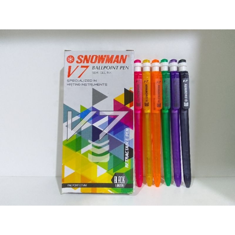

(3 PCS) PULPEN SNOWMAN V7 ECER