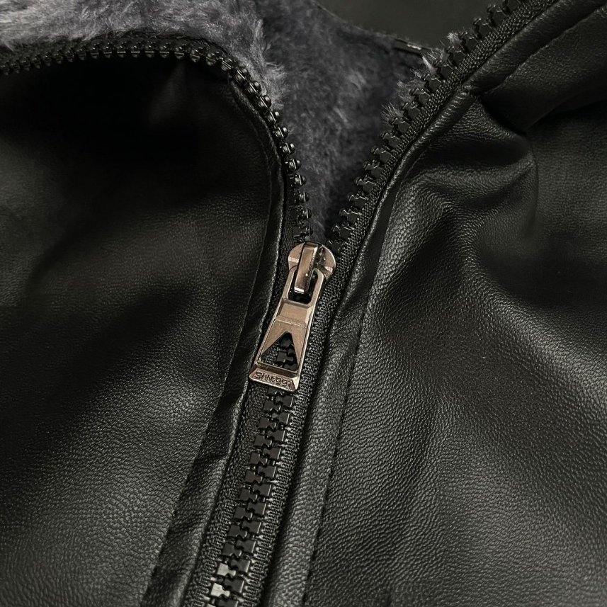 New Deals Dhozen Jaket Kulit Kragh Sherpa