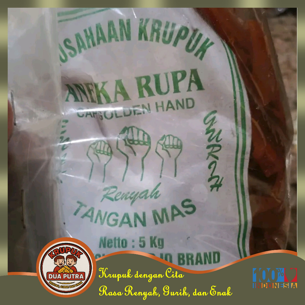 

Kerupuk Puli Kerupuk Tahu Mentah Cap Tangan Mas Khas Sidoarjo