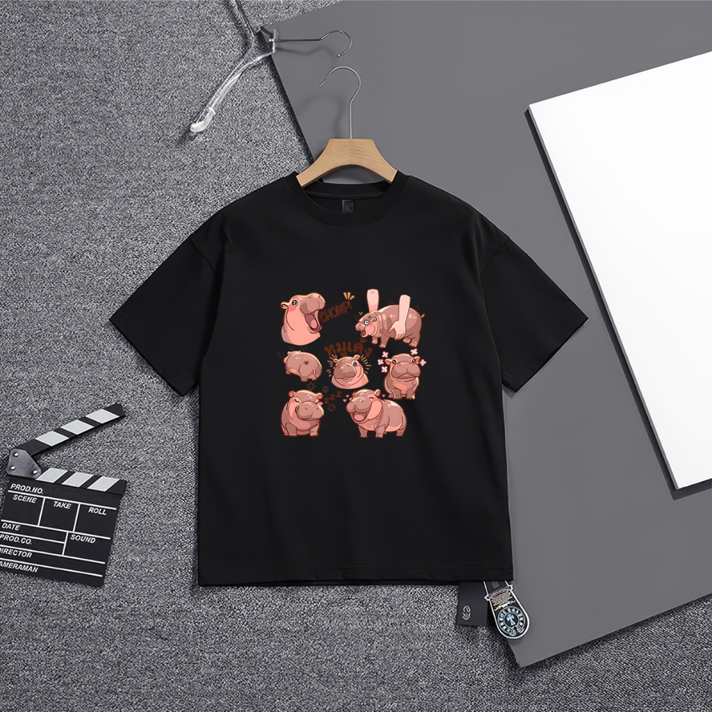 UNI HUI Babi - Babi Adorable Berjumpa Baju T Lucu Datang