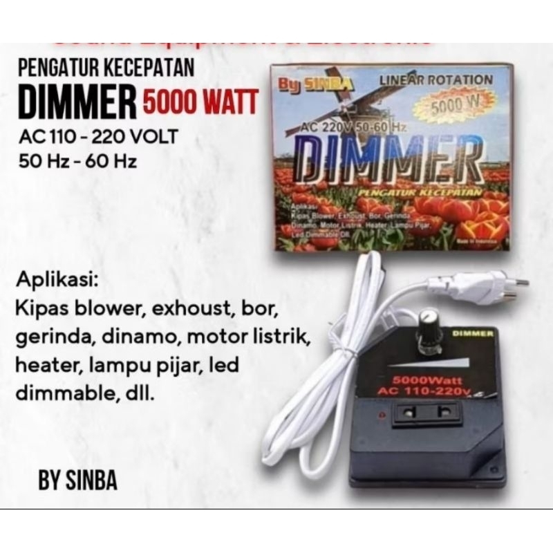 PENGATUR KECEPATAN 5000WATT DIMMER 5000WATT
